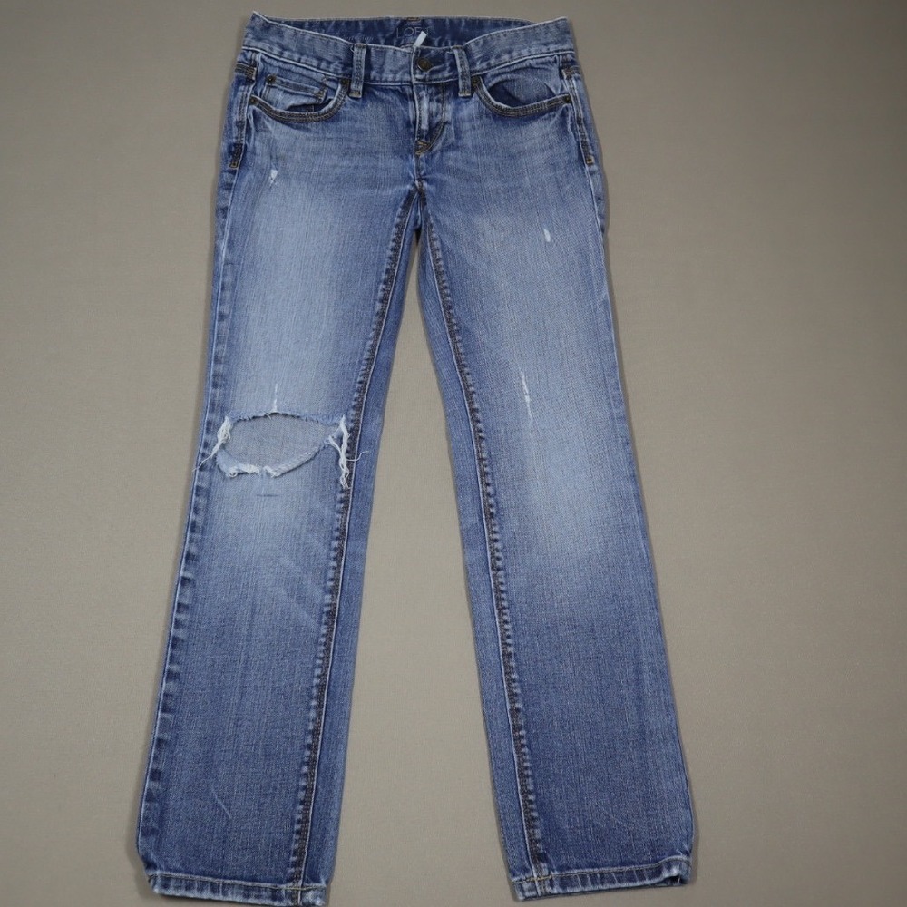 Loft Petites Modern Slim Ripped Jeans - Size‎ 0P